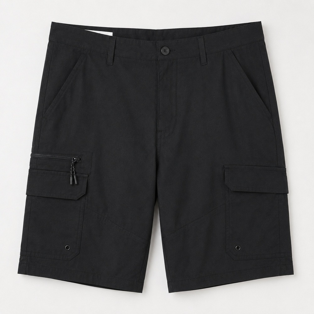 IRON CO. Hybrid Cargo Shorts Mens 34 Black I427149S Stretch Performance Outdoor